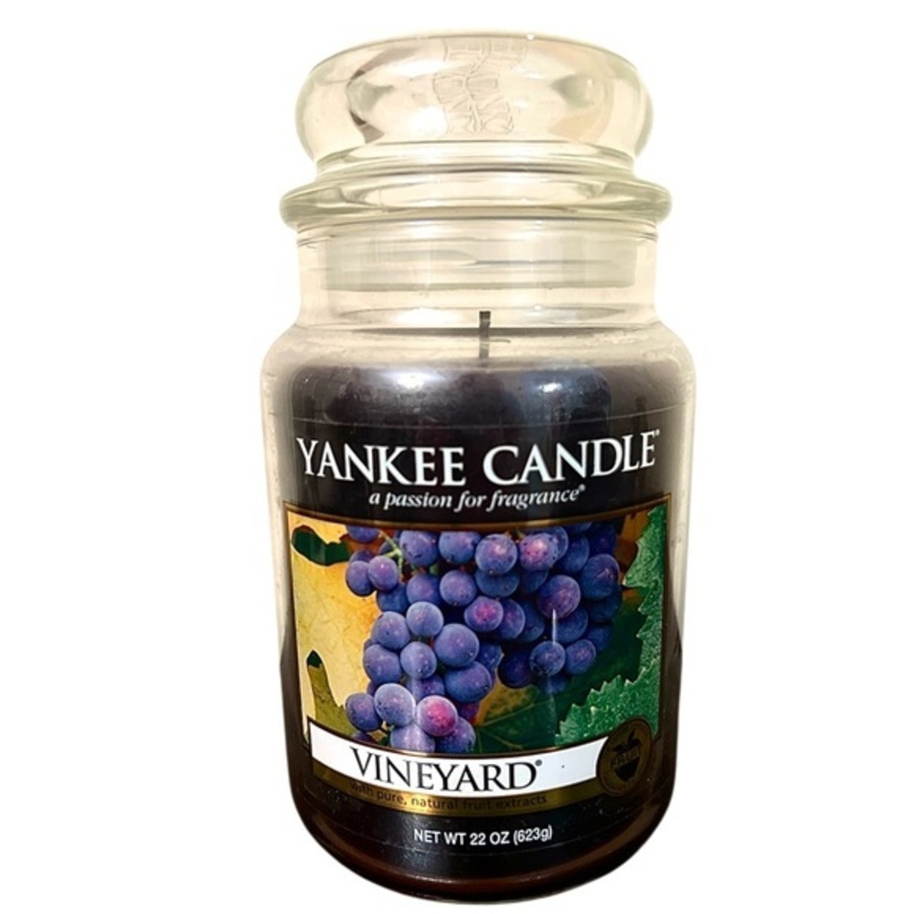 Yankee Candle Retired Vineyard Scent 22 Oz. Black Band RARE new unused - Picture 1 of 5